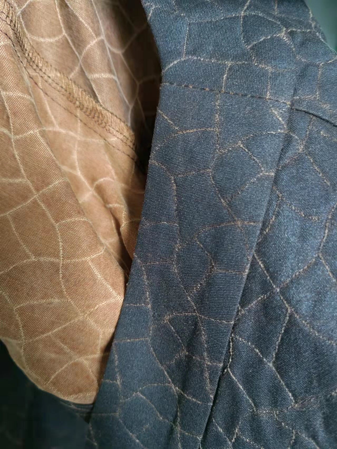 Silk shirt silk topTea Silk Gambiered Canton Gauze fitted Top wrap shirt Yam Dye Hand Dyed Silk blouse Real Silk top Brown Silk jacket