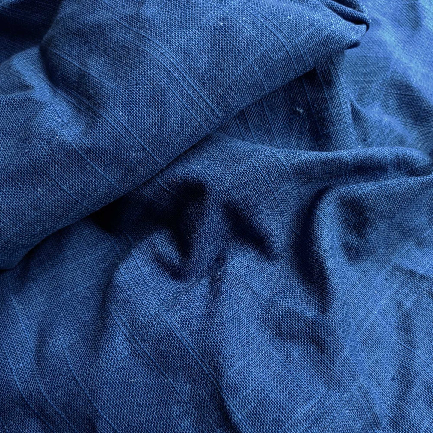 Indigo blue dye Tie dye natural plant dye linen handmade crafts supply Shibori Home decorative fabric ONE meter per unit linen cotton