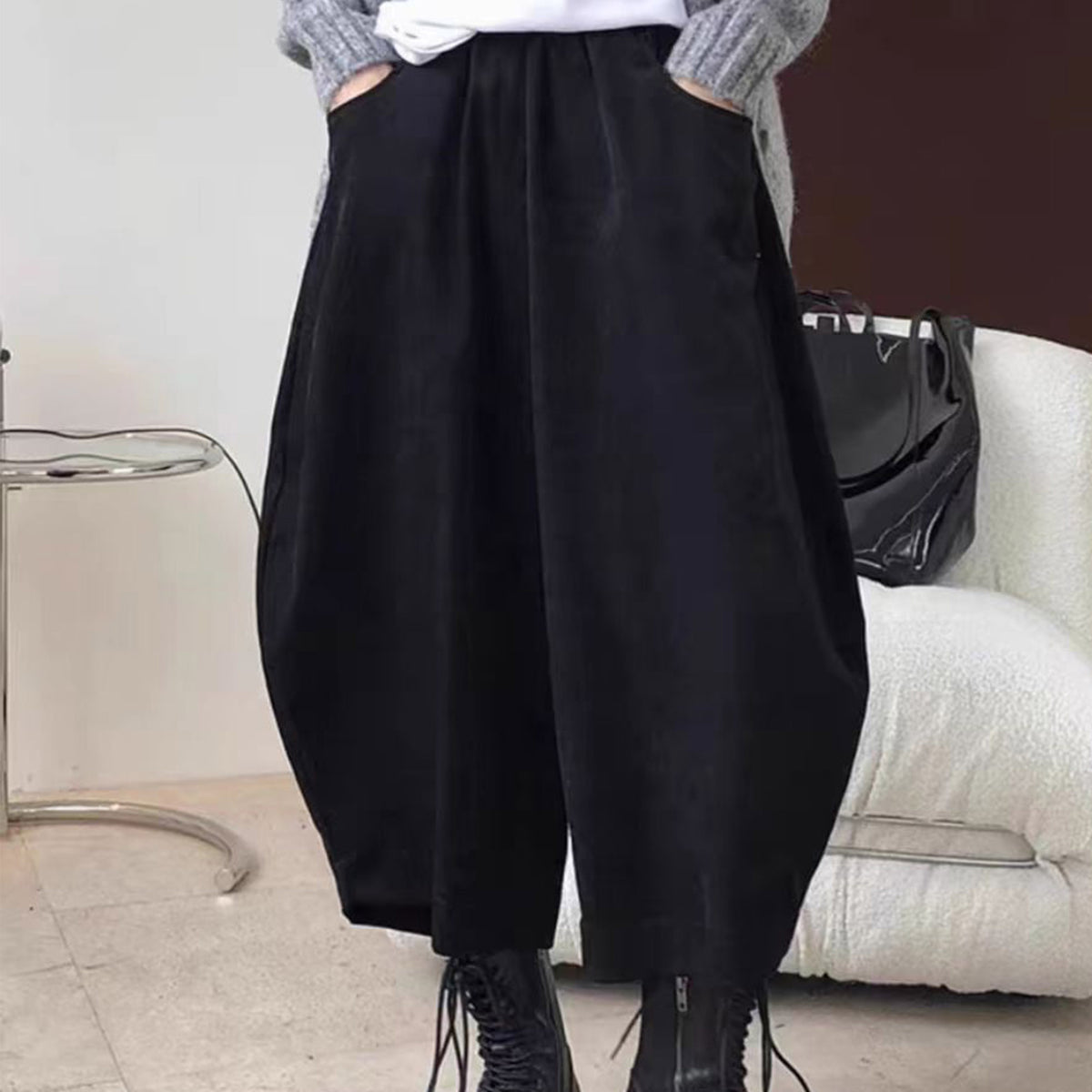 Wide leg pants women / Harem Culottes / Culottes / Japanese clothing/Wide leg pants women / Harem pants men/ high waist pants Neza Studio