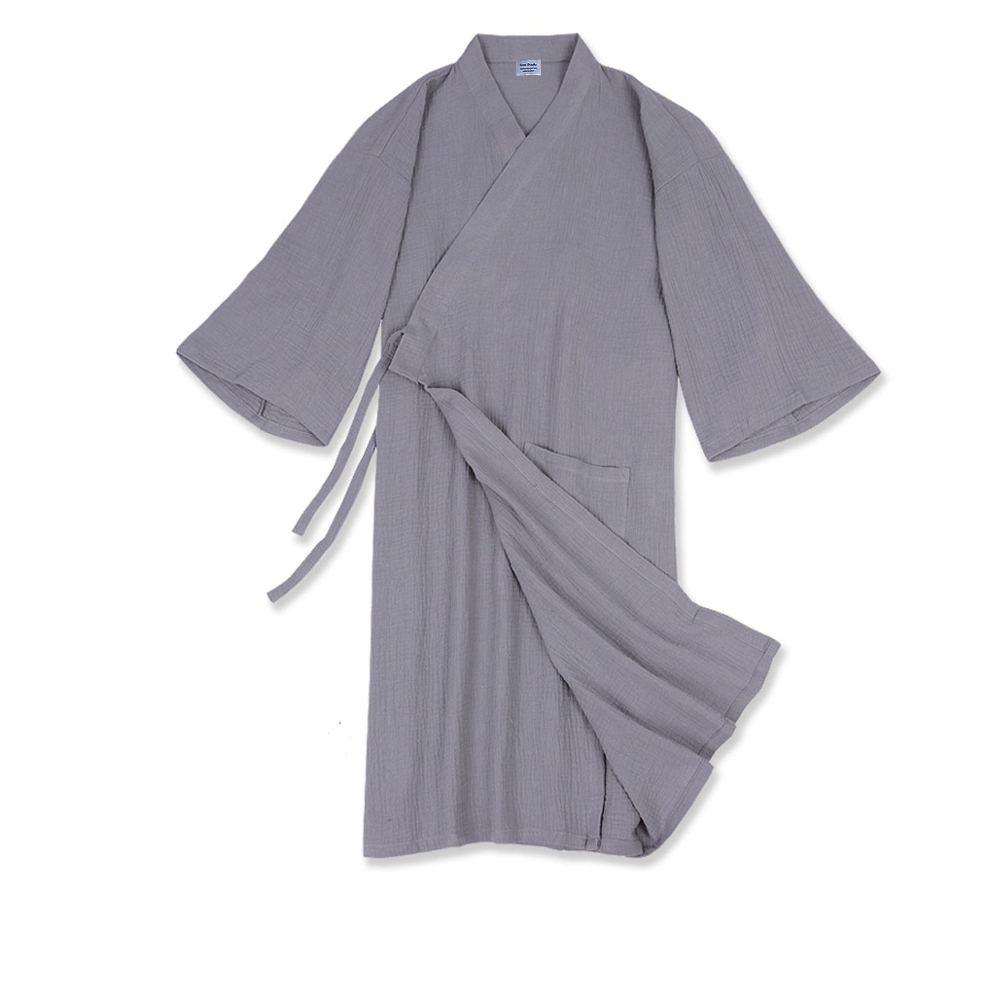 Soft cotton kimono robe cotton double gauze pajamas robe light weight cotton robe home staying robe