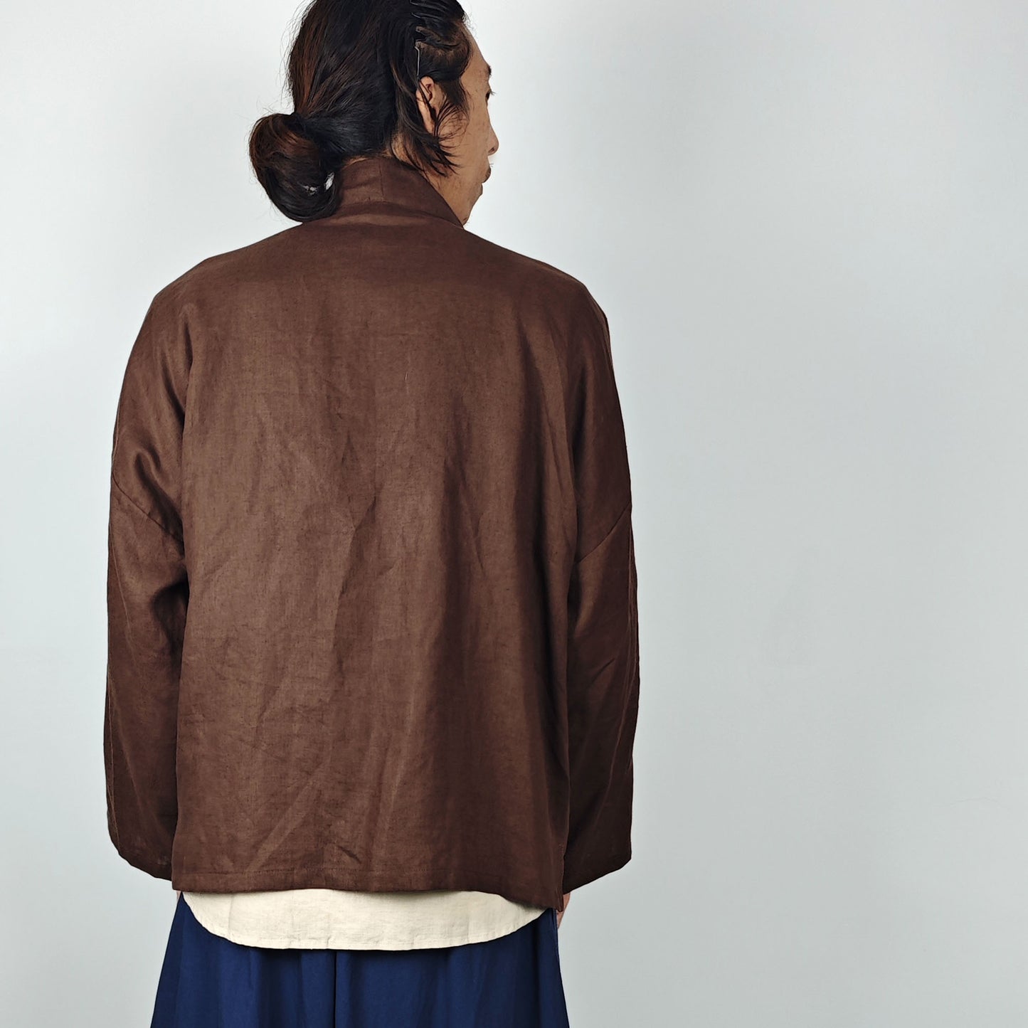 Linen Kimono Top Linen Noragi Top Unisex Linen Kimono jacket Kimono shirt Japanese Kimono cardigan Linen Hanfu Top Hanfu Jacket Linen Hanfu
