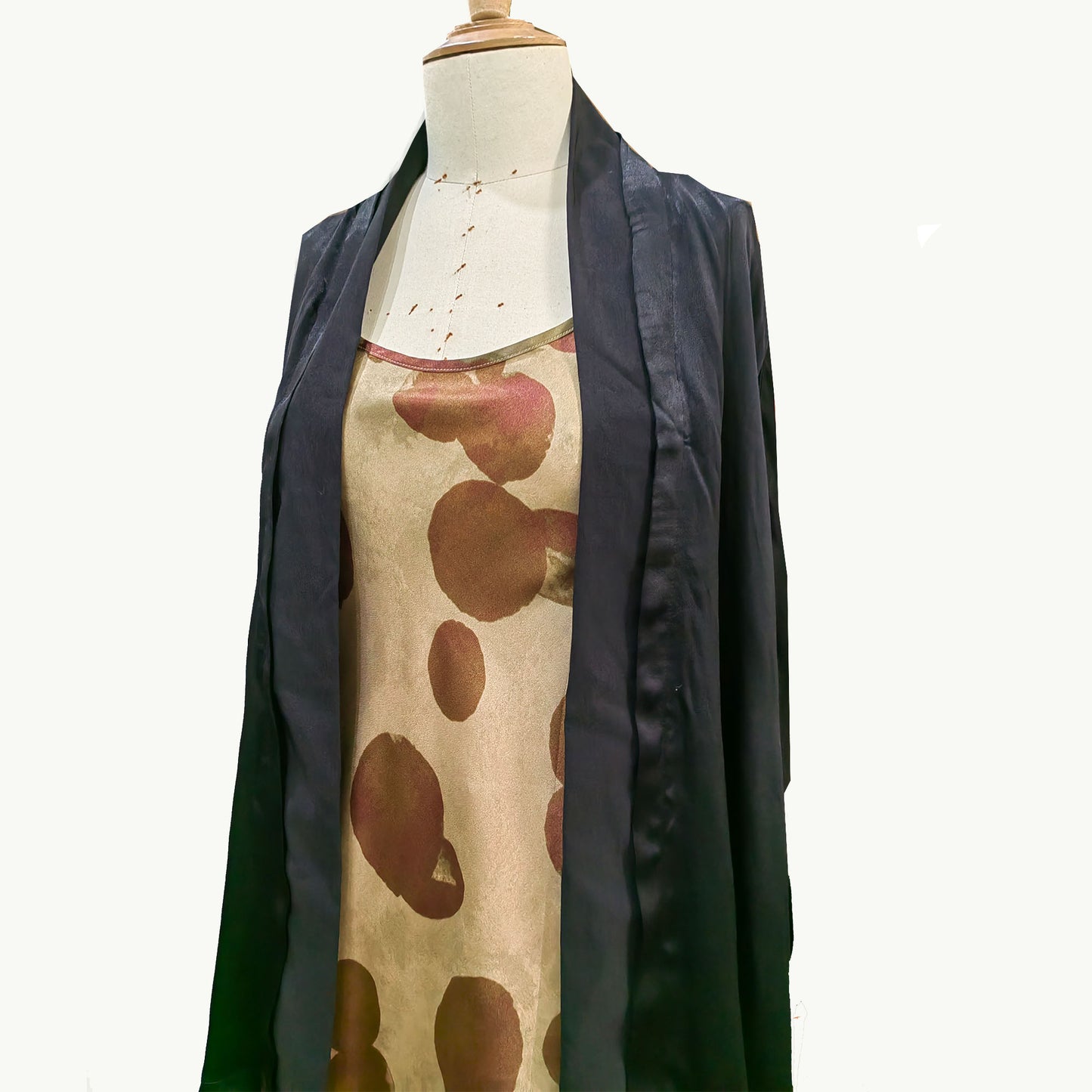 Sample sale Tencel slip dress silky fabric slip dress maxi dress with slit