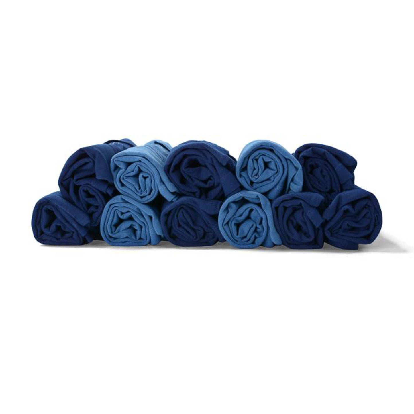 Neza Studio Indigo Navy Blue Hand Dye Pullover with Hoodie Soft Cotton Unisex Jumper Sweater Shirt