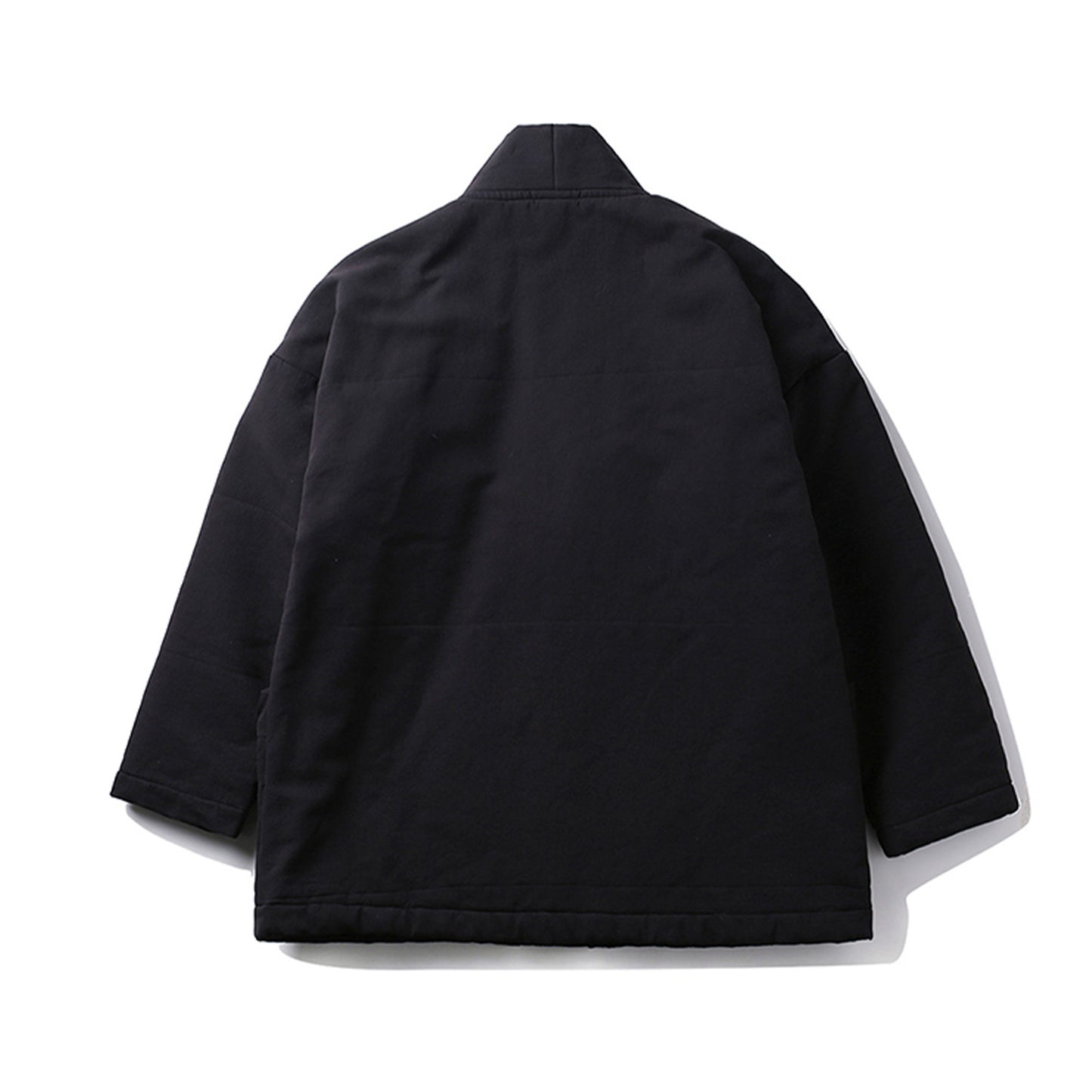 Padded coat extra large pocket oversize padded kimono coat black winter kimono coat custom size available