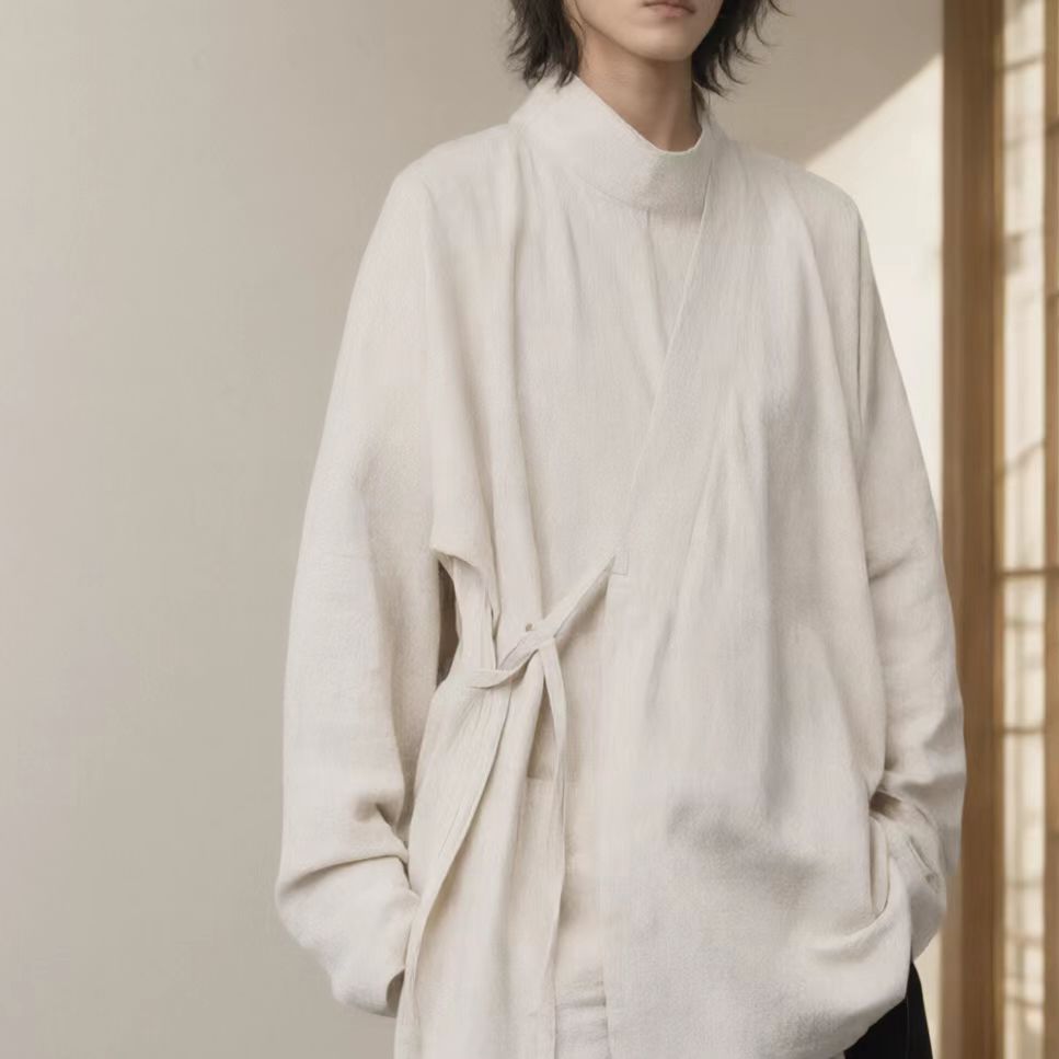 High Collar Hanfu Unisex cotton Hanfu top Ming style