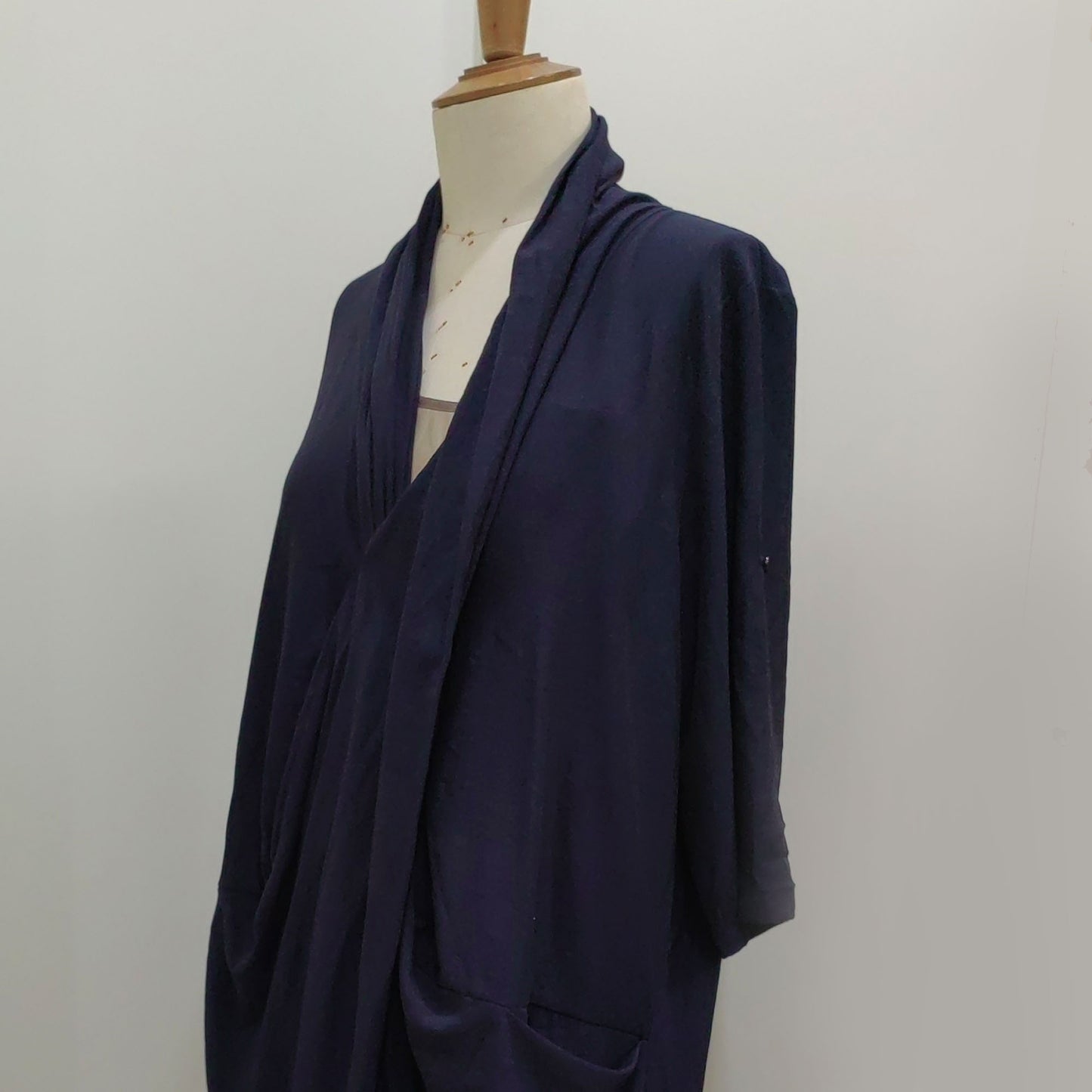 Shirt dress draping pattern shawl collar summer dress