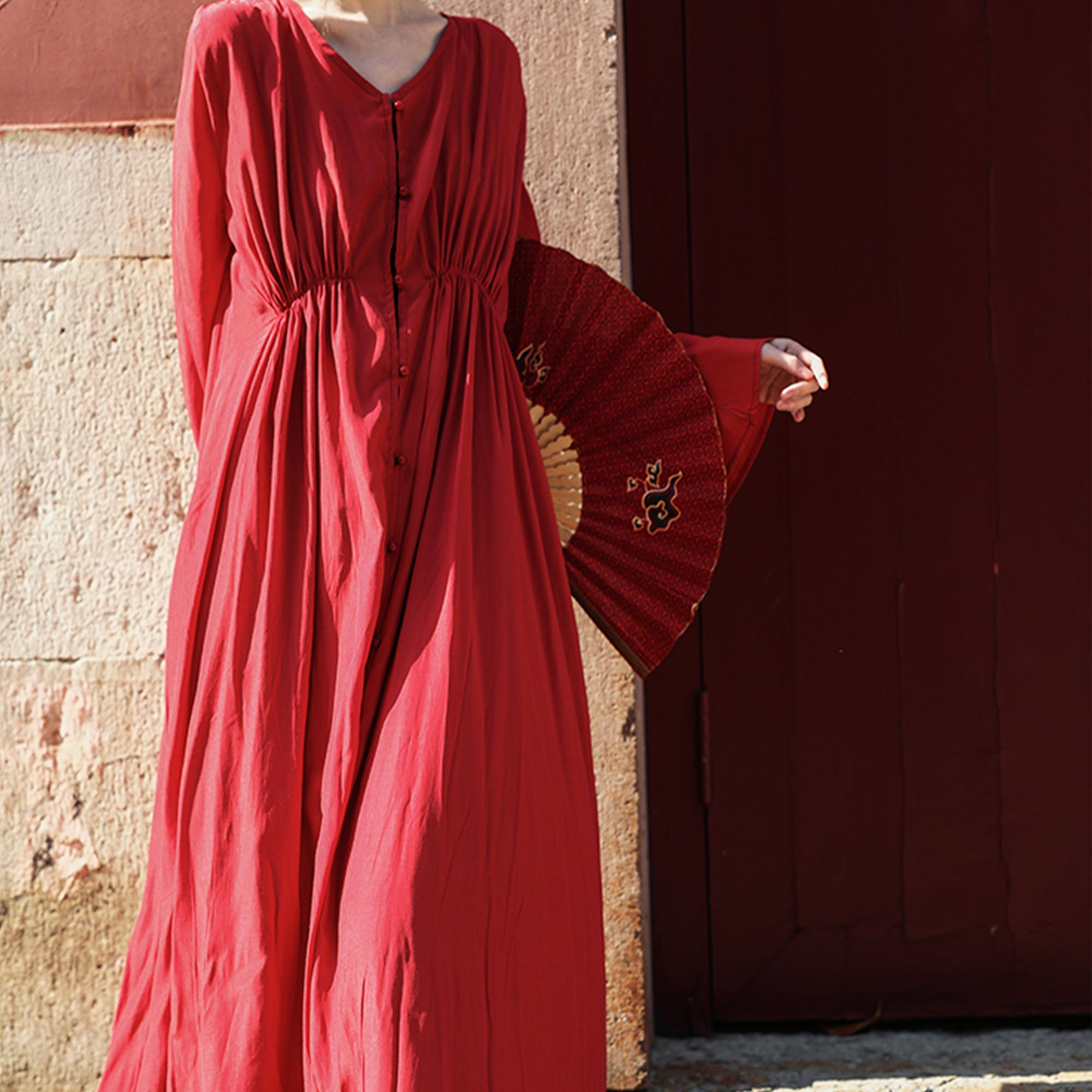 Long sleeves open cardigan top Tencel top layer dress
