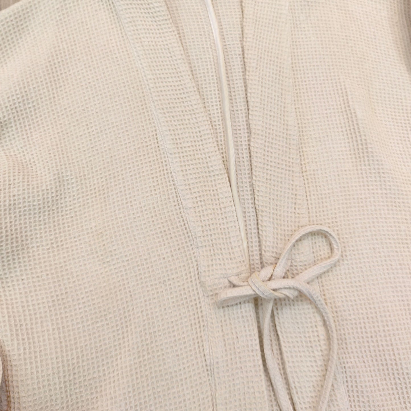 Cotton Waffle kimono soft thick 3D weave cotton kimono slim fit kimono with regular sleeves