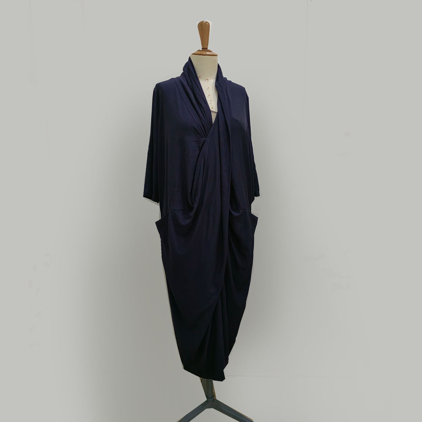 Shirt dress draping pattern shawl collar summer dress