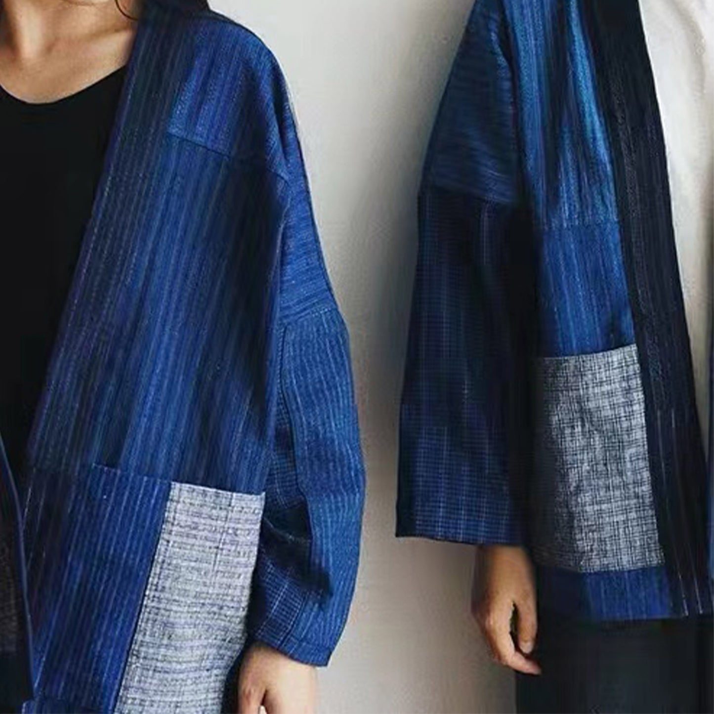 Vintage fabric Patchwork Kimono hand woven fabric patchwork kimono unisex