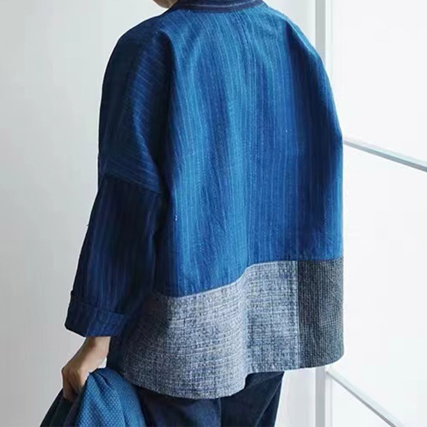 Vintage fabric Patchwork Kimono hand woven fabric patchwork kimono unisex