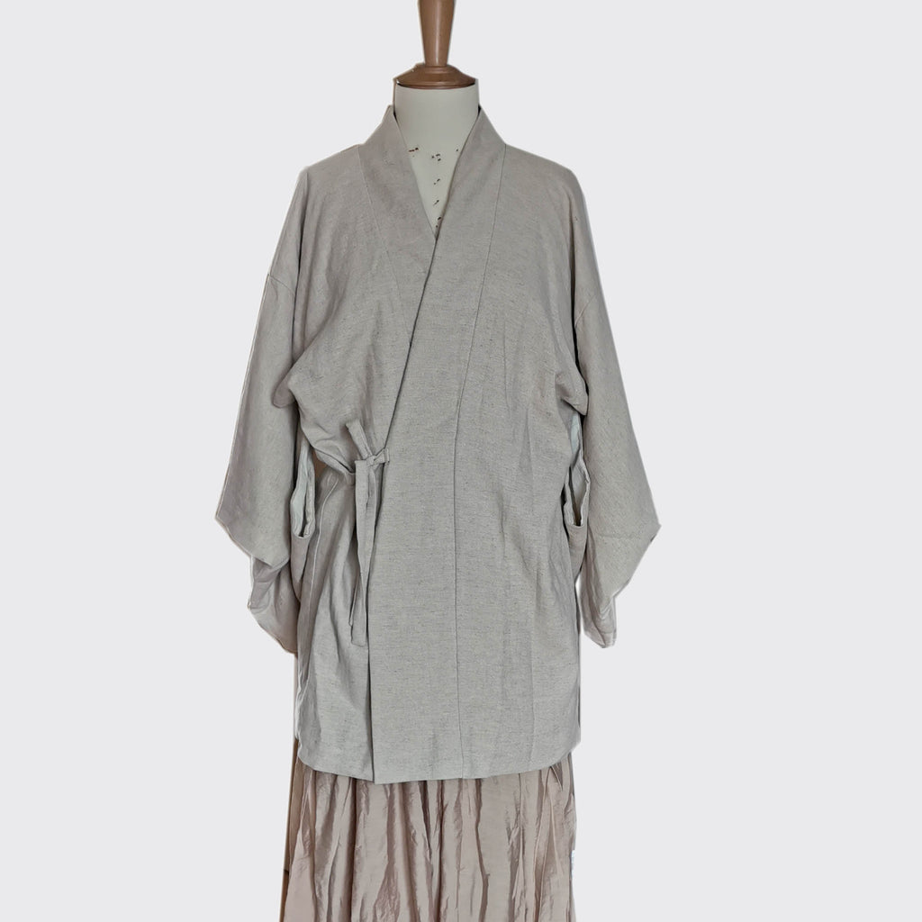 Linen Kimono Natural linen kimono top Squared sleeves kimono jacket kimono shirt