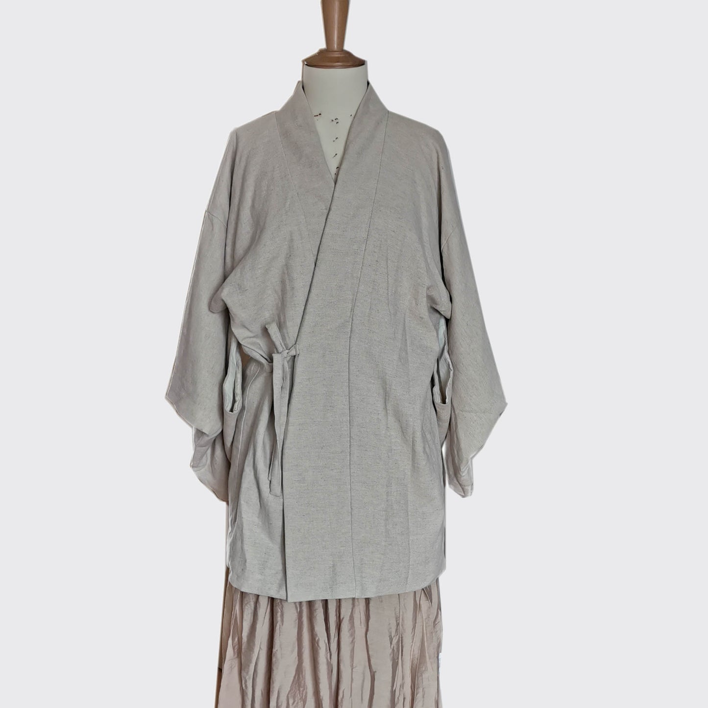 Linen Kimono Natural linen kimono top Squared sleeves kimono jacket kimono shirt