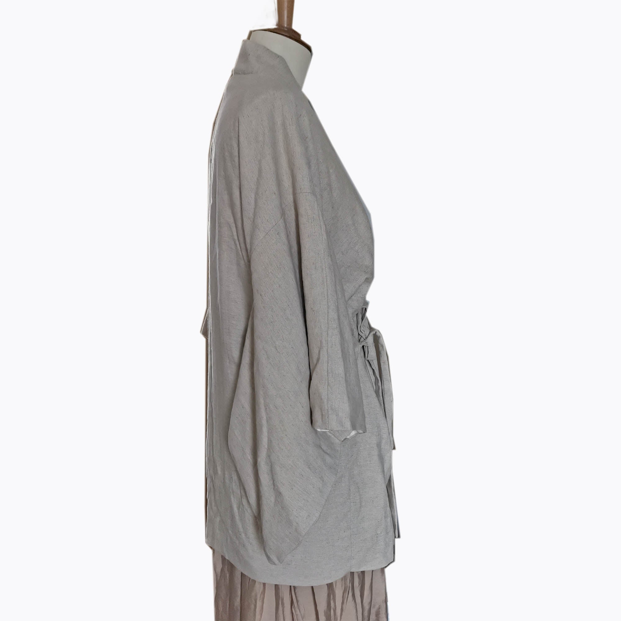 Linen Kimono Natural linen kimono top Squared sleeves kimono jacket kimono shirt