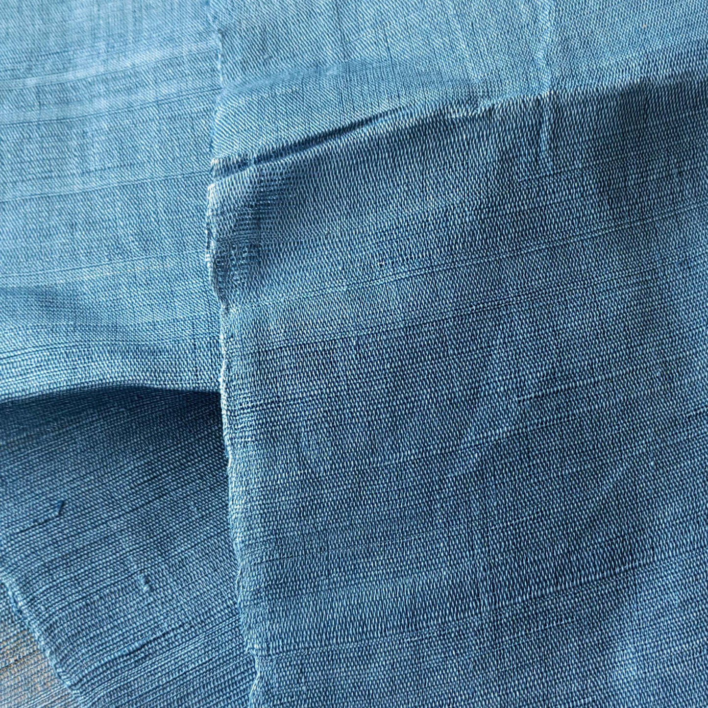 Hand woven hemp fabric Natural Indigo dyeing hemp sheet 4 colors available