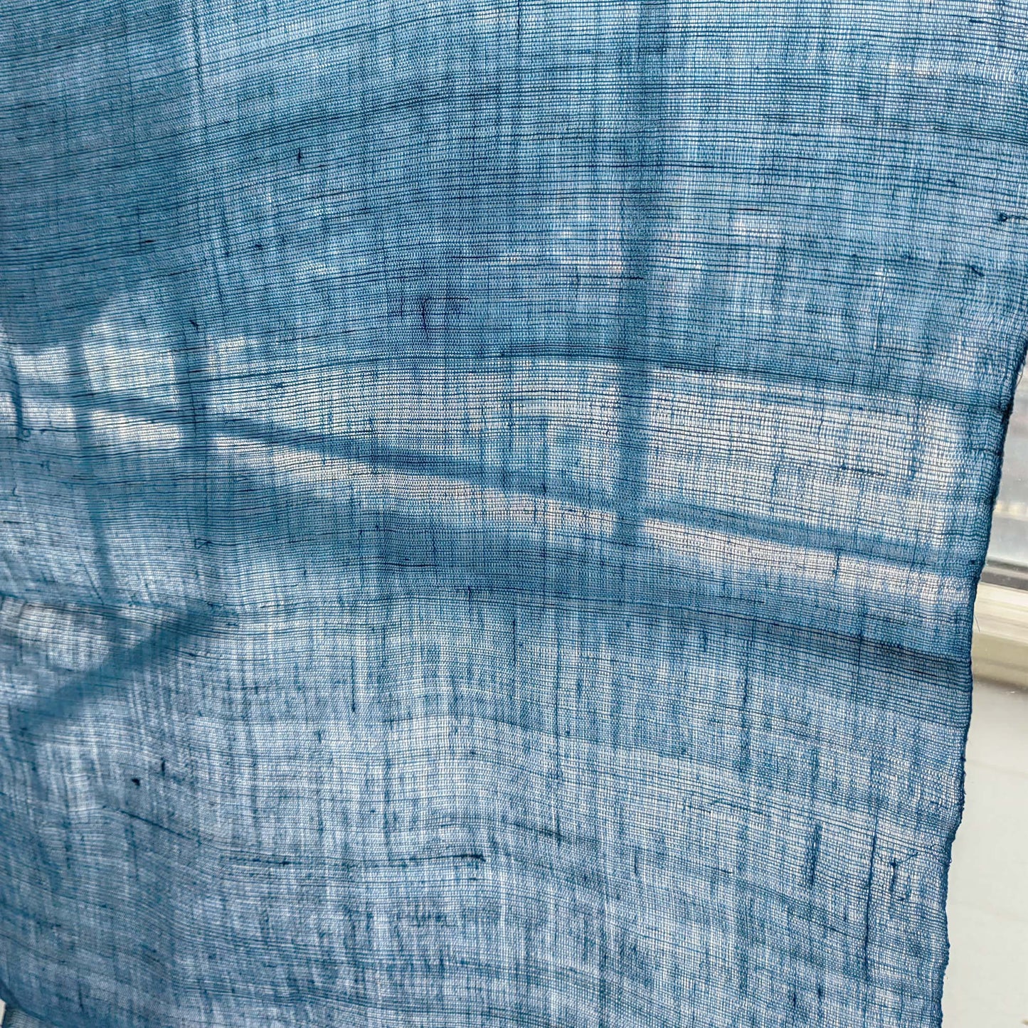 Hand woven hemp fabric Natural Indigo dyeing hemp sheet 4 colors available