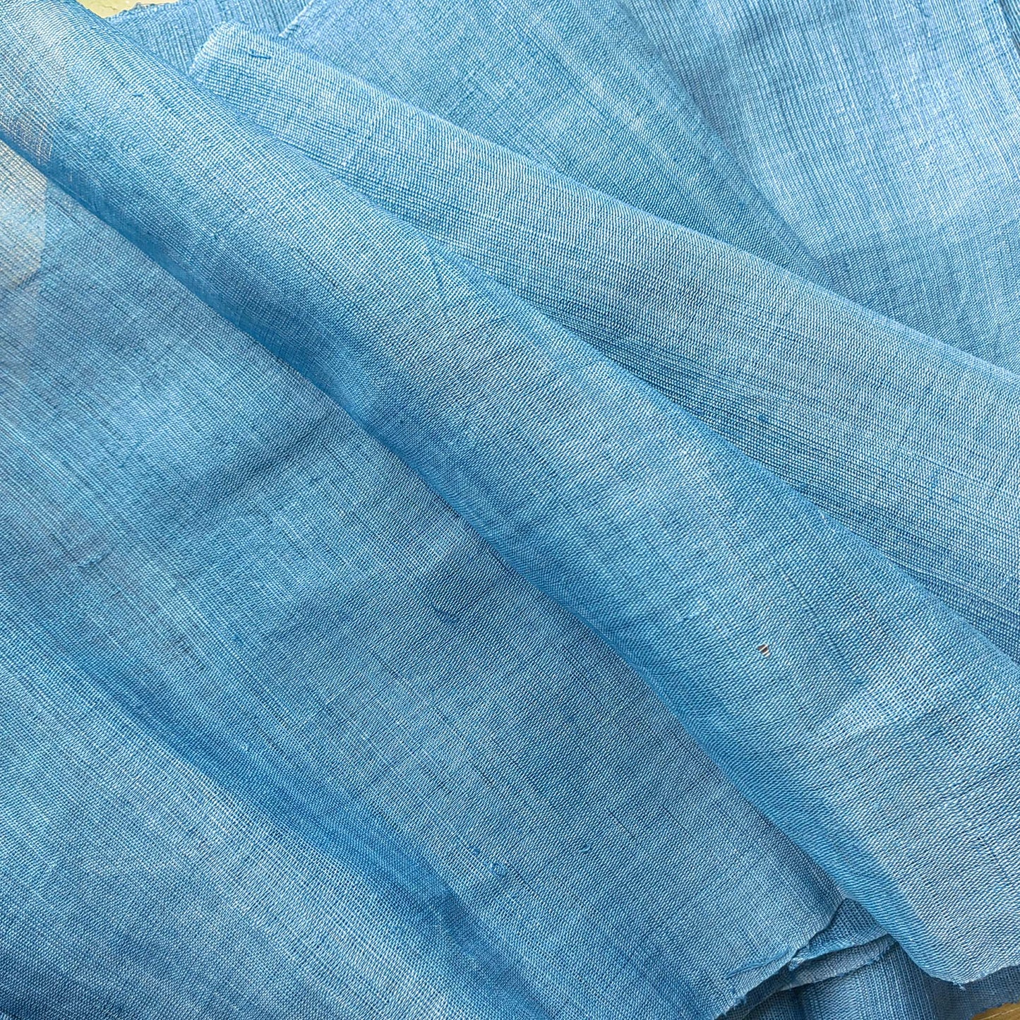 Hand woven hemp fabric Natural Indigo dyeing hemp sheet 4 colors available