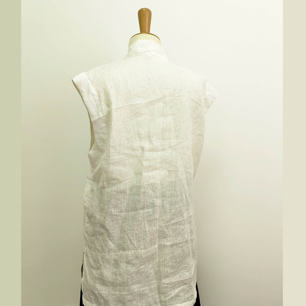Linen hanfu blouse wrap blouse cheongsam blouse sleeves linen hanfu top
