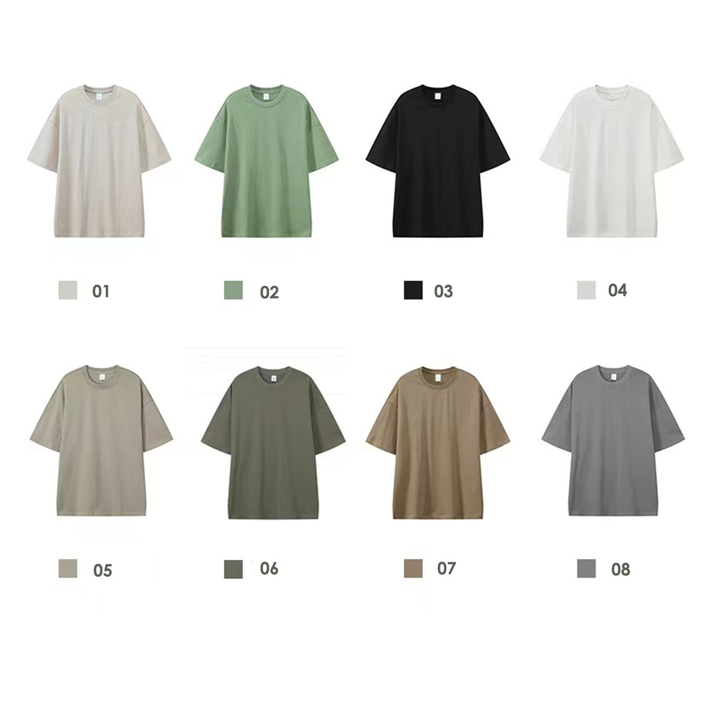 320G oversized T shirt unisex loose fit T shirt heavyquality t shirt heavyweight cotton t shirt