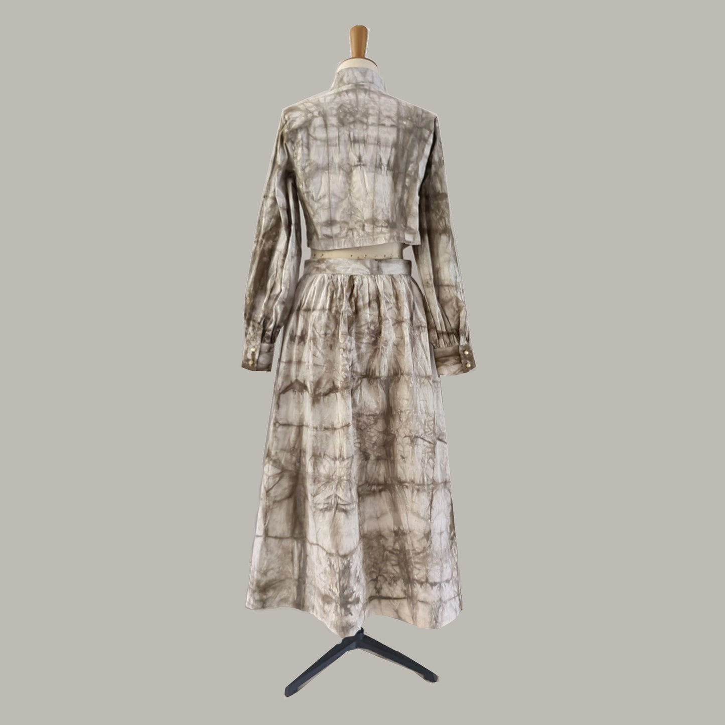 Tie dye Women's modified qipao crop top maxi skirt cotton skirt cotton crop top cotton tie dye set modified qipao dress tie dye qipao