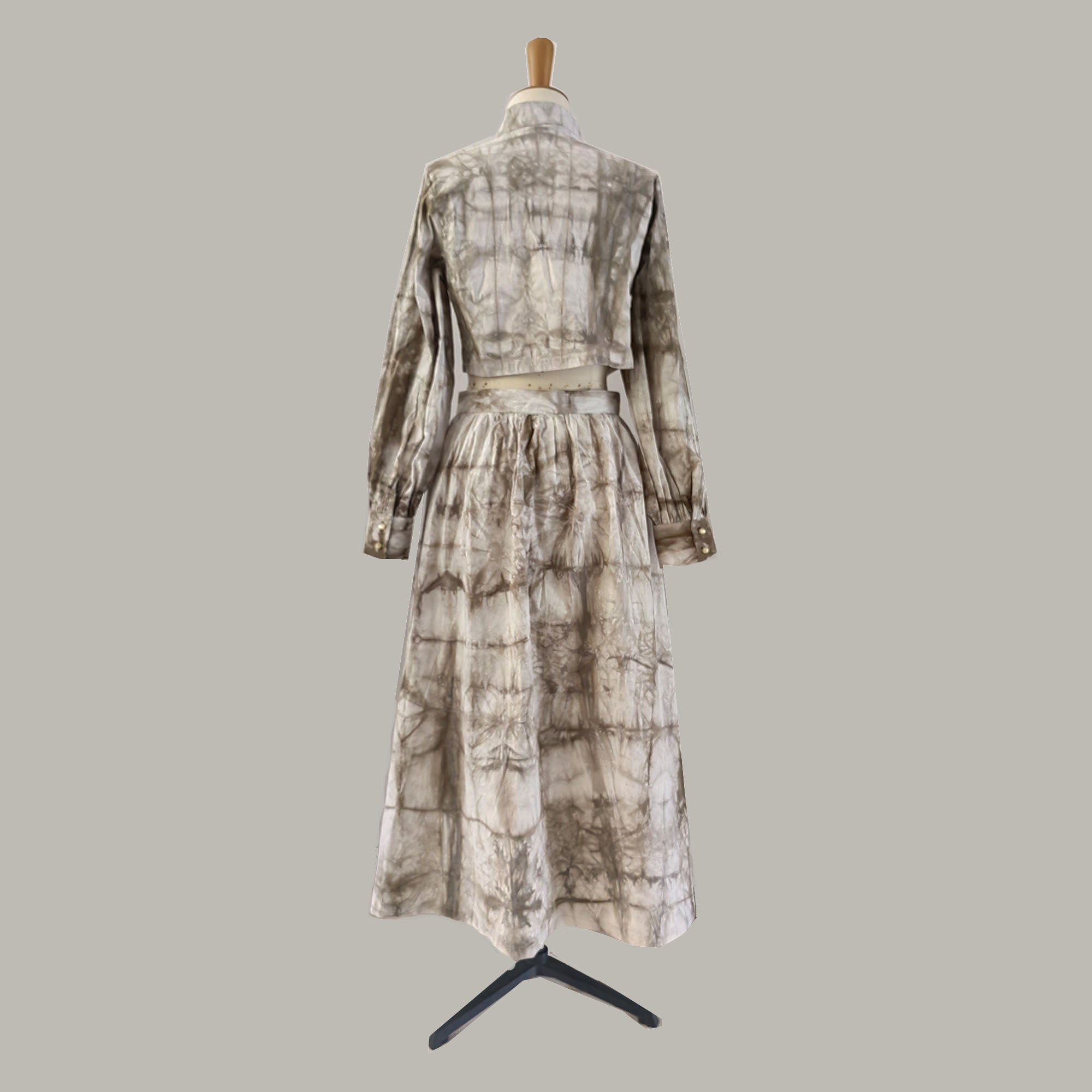 Tie dye Women's modified qipao crop top maxi skirt cotton skirt cotton crop top cotton tie dye set modified qipao dress tie dye qipao