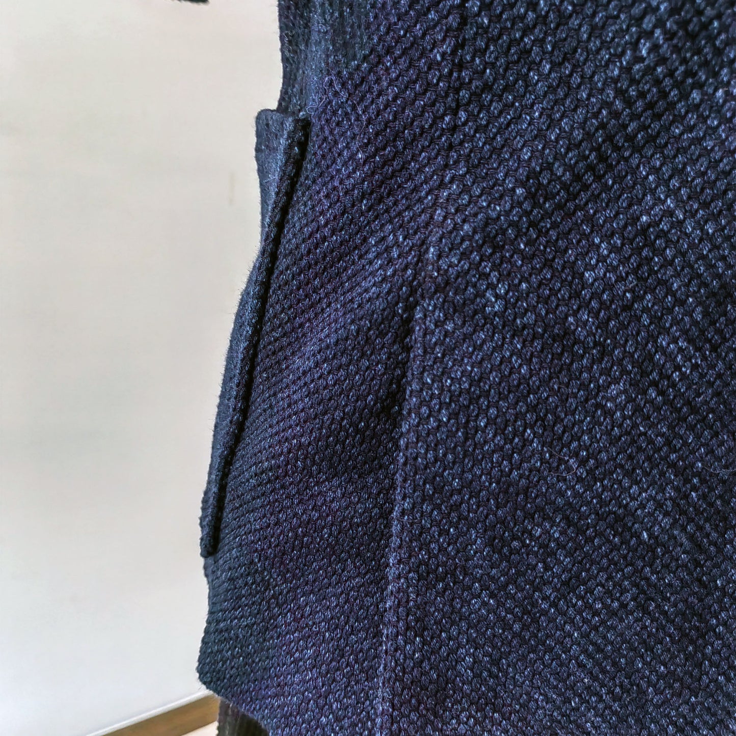 Indigo blue sashiko jacket sashiko suit double vent blazer for men plant dye sashiko fabric traditional suit men's sashiko jacket