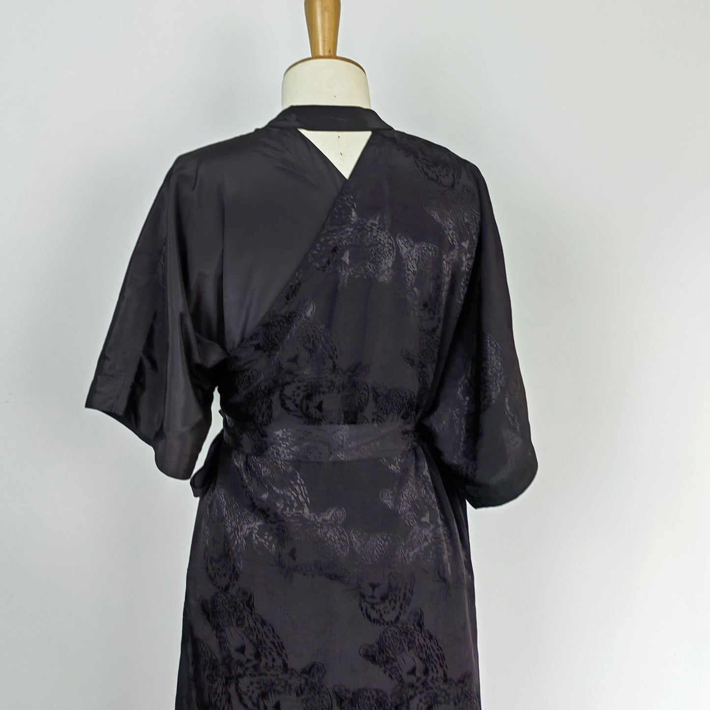 WU XIA style black dress v neck cross front lapel wrap dress Chinese Style modified hanfu black wrap dress