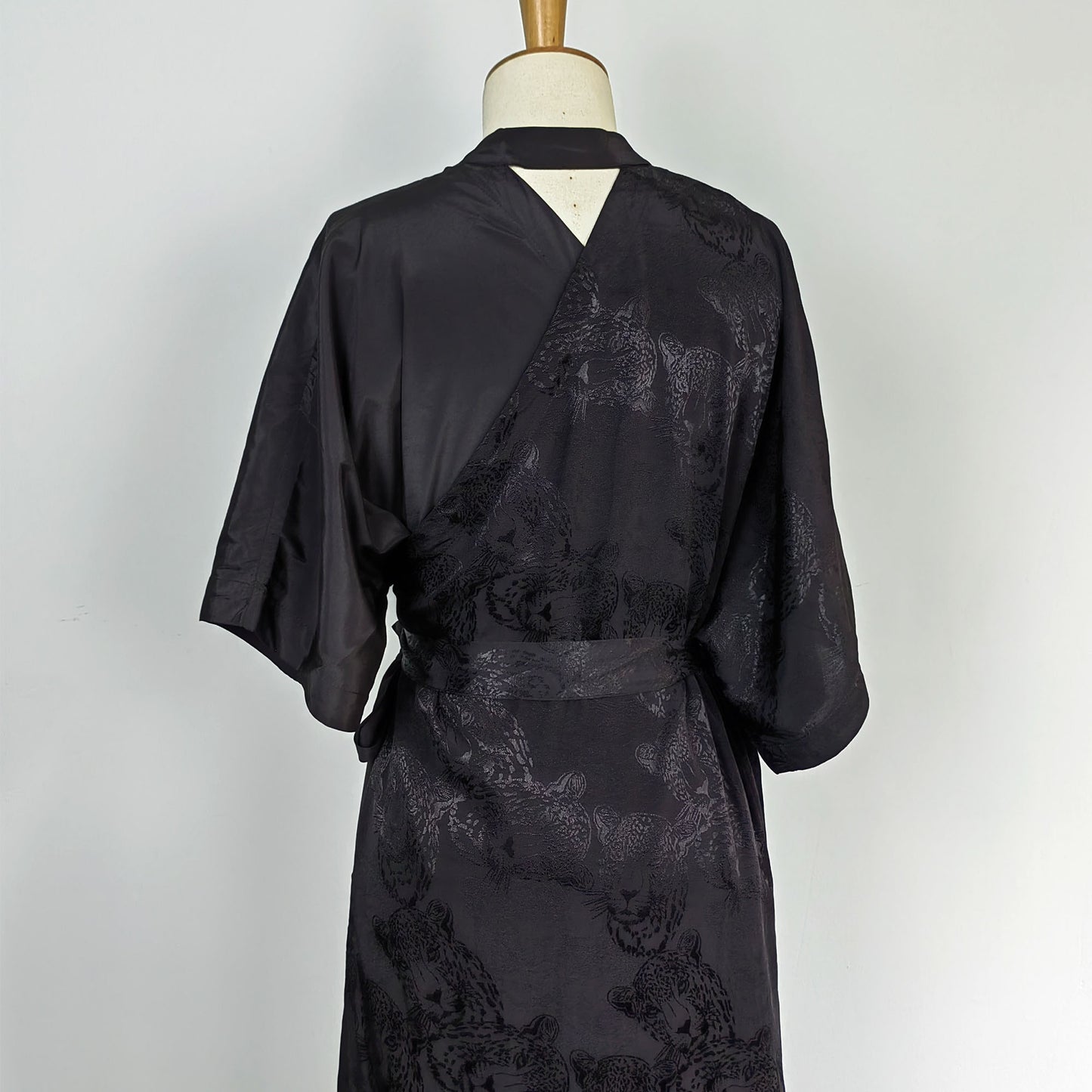 WU XIA style black dress v neck cross front lapel wrap dress Chinese Style modified hanfu black wrap dress