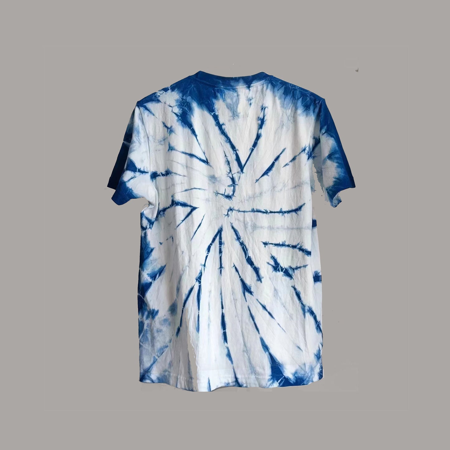 Neza Studio Indigo Blue Dye Tee shirt tie dye Tee shirt Dark blue indigo Tee shirt unisex cotton tee shirt