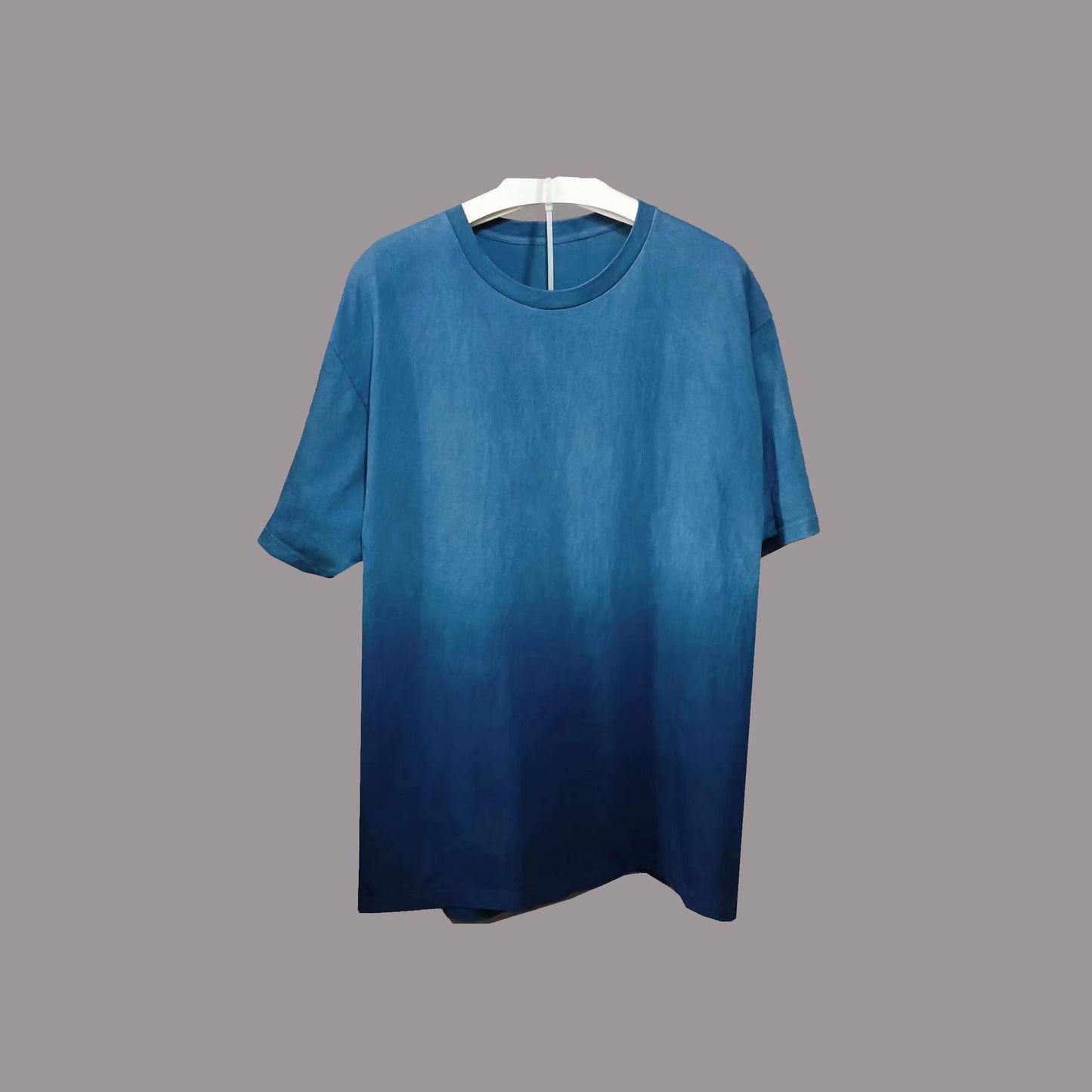 Neza Studio Indigo Blue Dye Tee shirt tie dye Tee shirt Dark blue indigo Tee shirt unisex cotton tee shirt