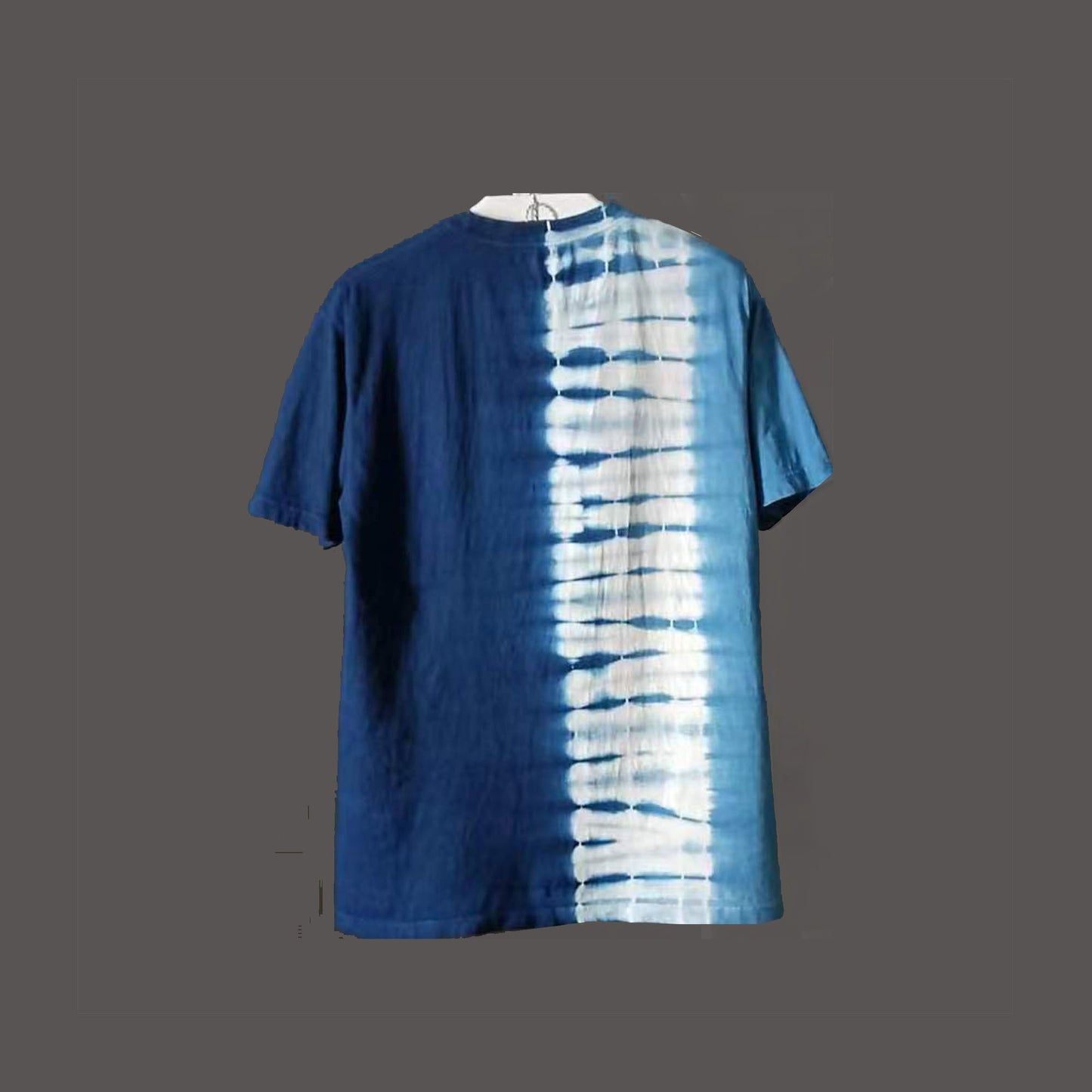 Neza Studio Indigo Blue Dye Tee shirt tie dye Tee shirt Dark blue indigo Tee shirt unisex cotton tee shirt