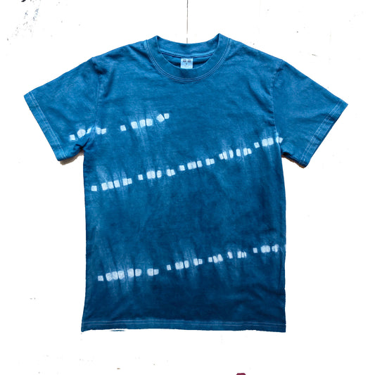 Indigo Blue Dye Tee shirt tie dye Tee shirt Dark blue indigo Tee shirt unisex cotton tee shirt plant dyed t shirts hand dye t shirts