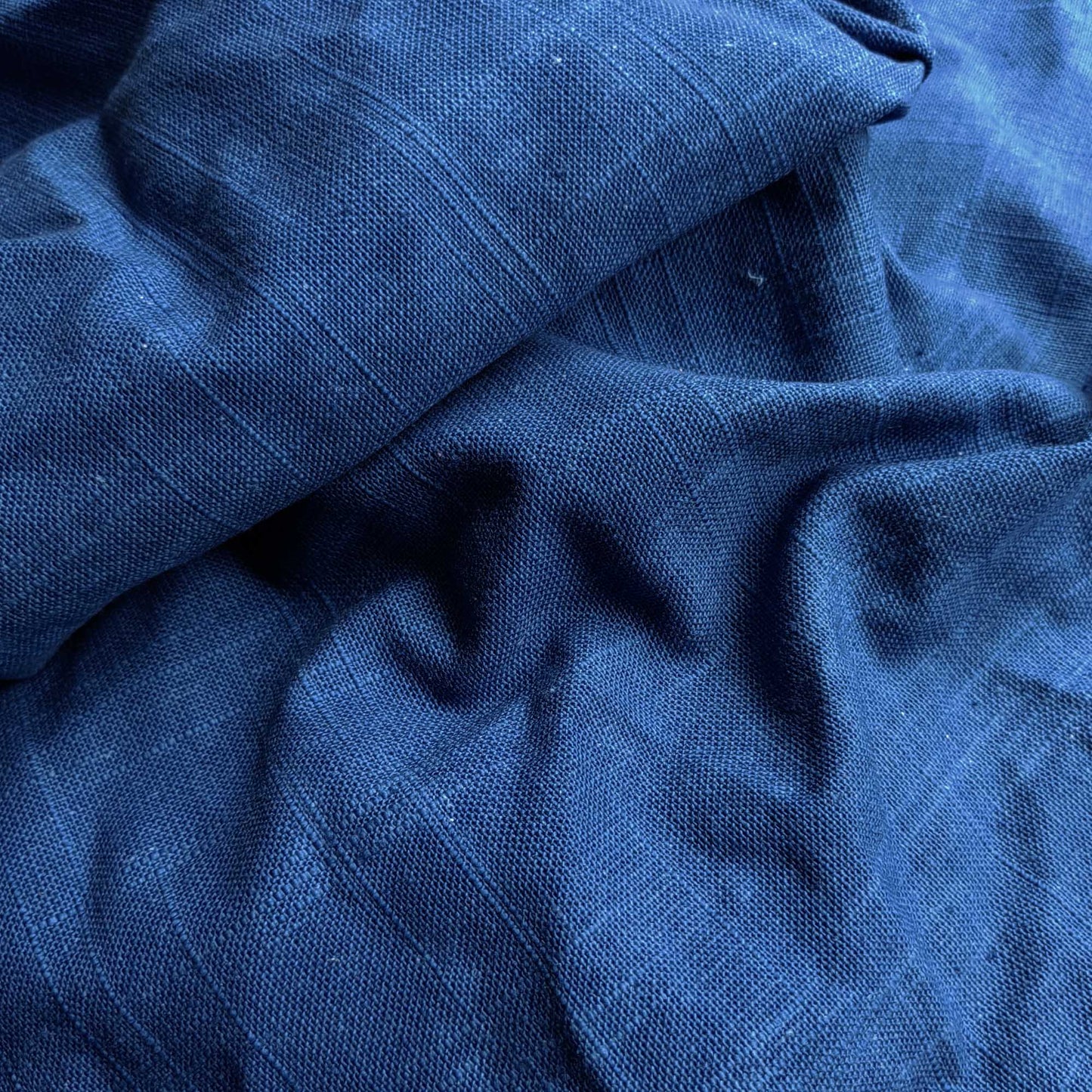 Indigo blue dye Tie dye natural plant dye linen handmade crafts supply Shibori Home decorative fabric ONE meter per unit linen cotton