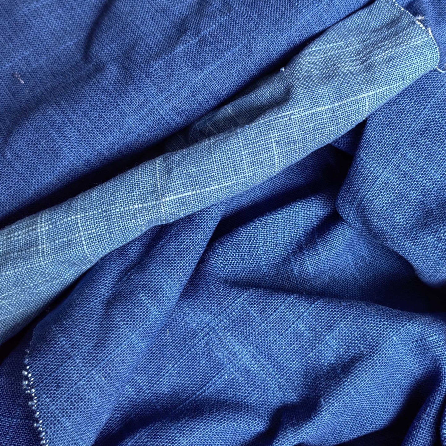 Indigo blue dye Tie dye natural plant dye linen handmade crafts supply Shibori Home decorative fabric ONE meter per unit linen cotton