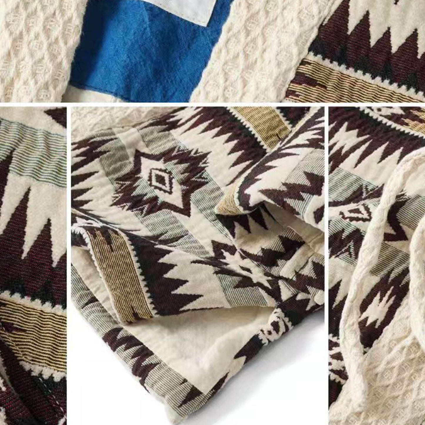 Men's kimono Indiana motif kimono coat kimono jacket winter kimono coat retro style kimono jacket