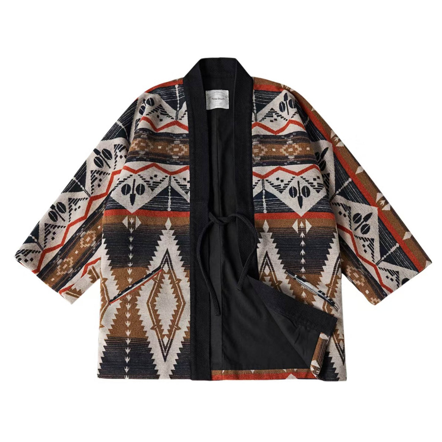 Men's kimono Indiana motif kimono coat kimono jacket winter kimono coat retro style kimono jacket