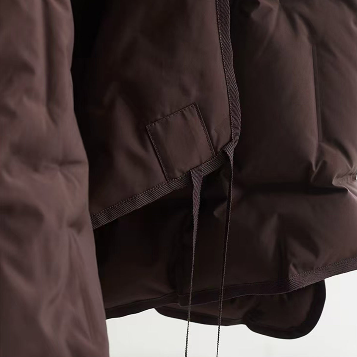 Down vest light weight down vest cross front over lapping design down weight