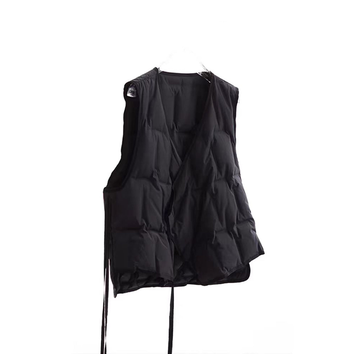 Down vest light weight down vest cross front over lapping design down weight