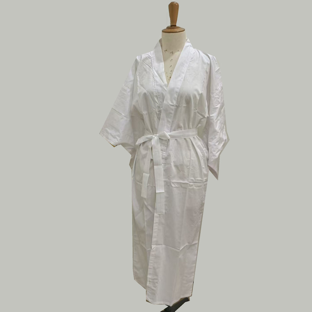 White cotton Yakuta Japanese kimono bathrobe inner wear yakuta cotton Juban