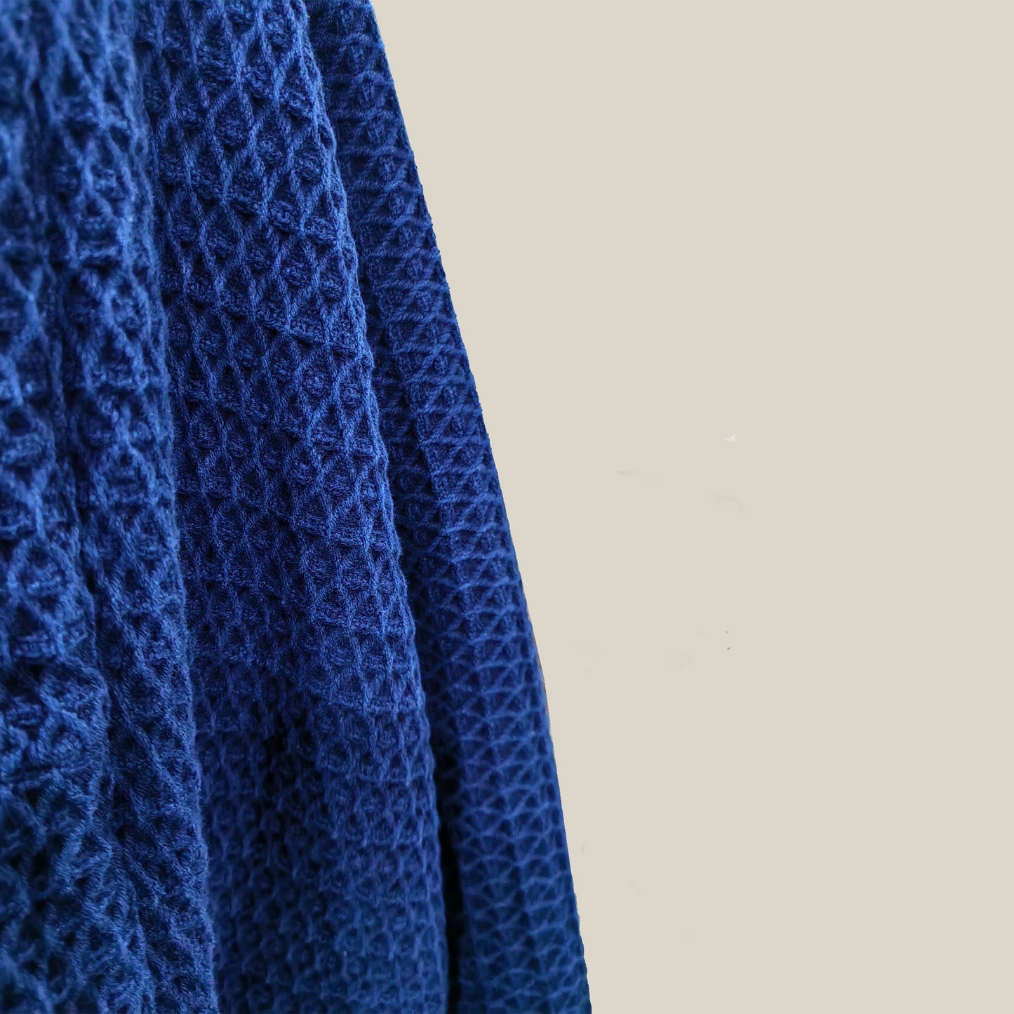 Plant dyed kimono jacket thick cotton honey comb weave cotton kimono