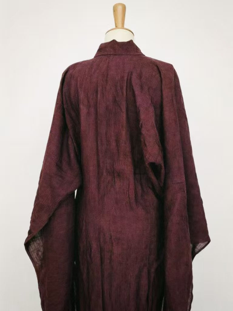 Replica of Han dynasty Tomb Mawangdui Linen robe purple