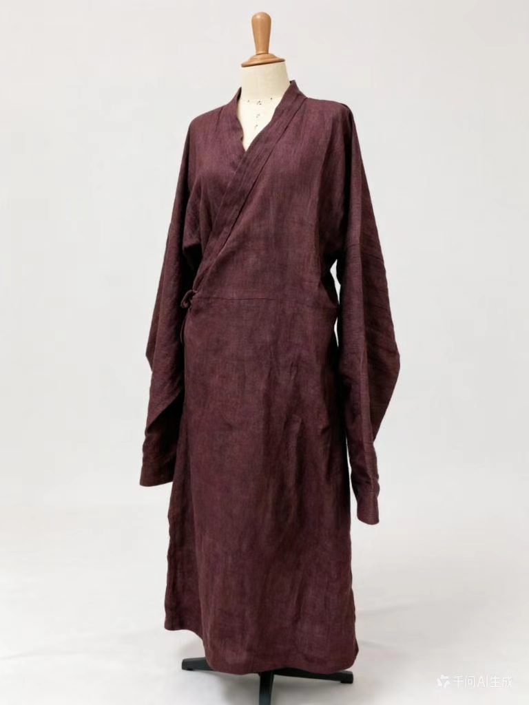 Replica of Han dynasty Tomb Mawangdui Linen robe purple