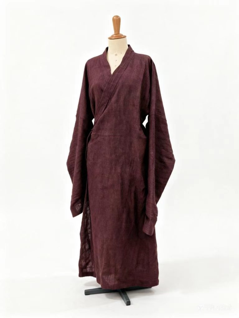 Replica of Han dynasty Tomb Mawangdui Linen robe purple