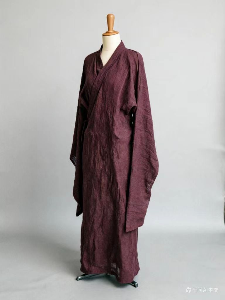 Replica of Han dynasty Tomb Mawangdui Linen robe purple