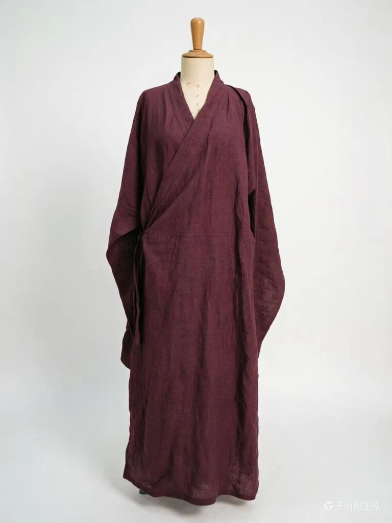 Replica of Han dynasty Tomb Mawangdui Linen robe purple