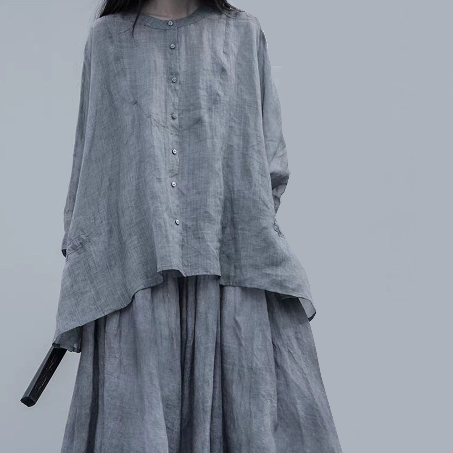 Ramie blouse loose fit blouse light weight ramie shirt