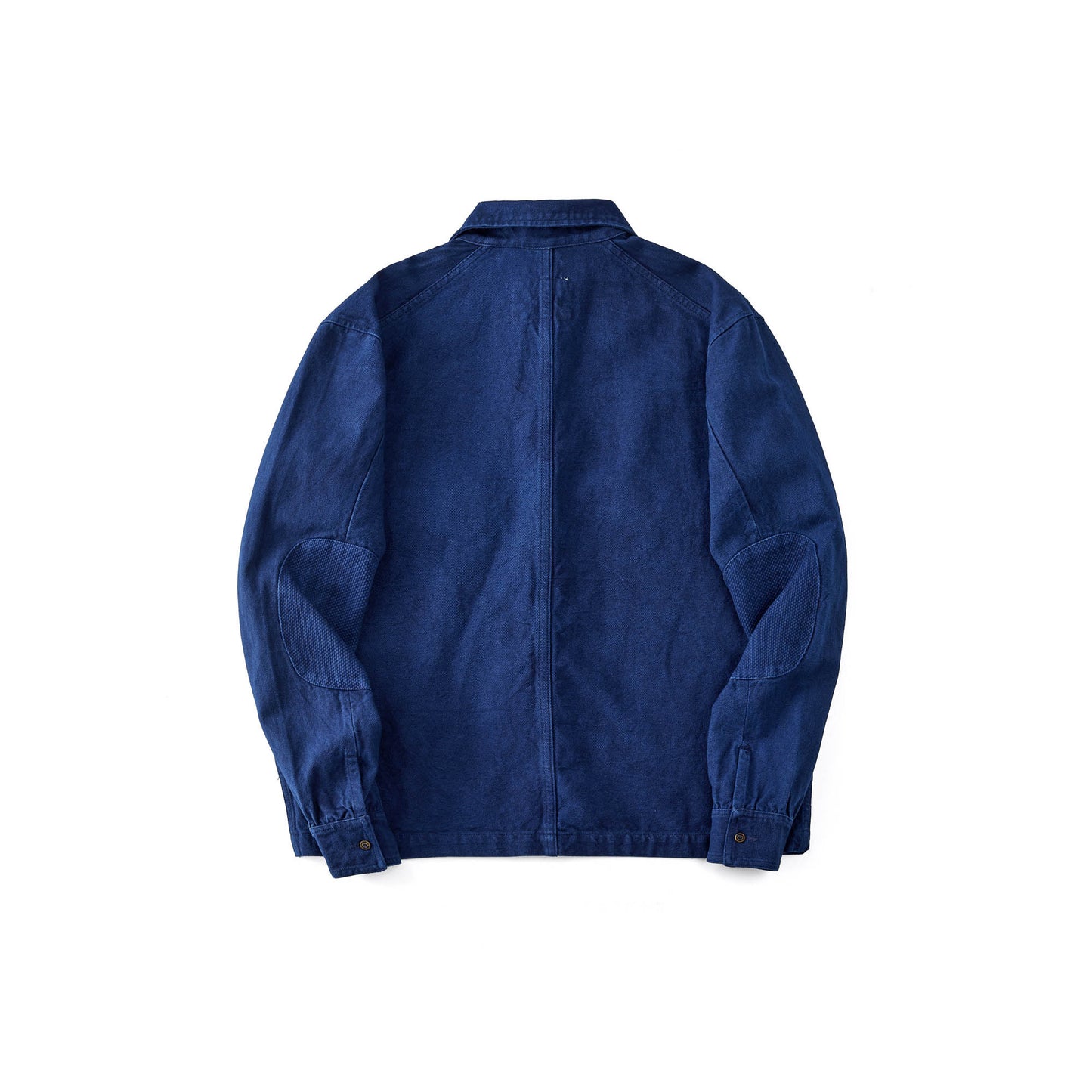 Natural Indigo dyeing jacket with 2 large pockets cotton indigo dye jacket natural blue woad dyeing jacket