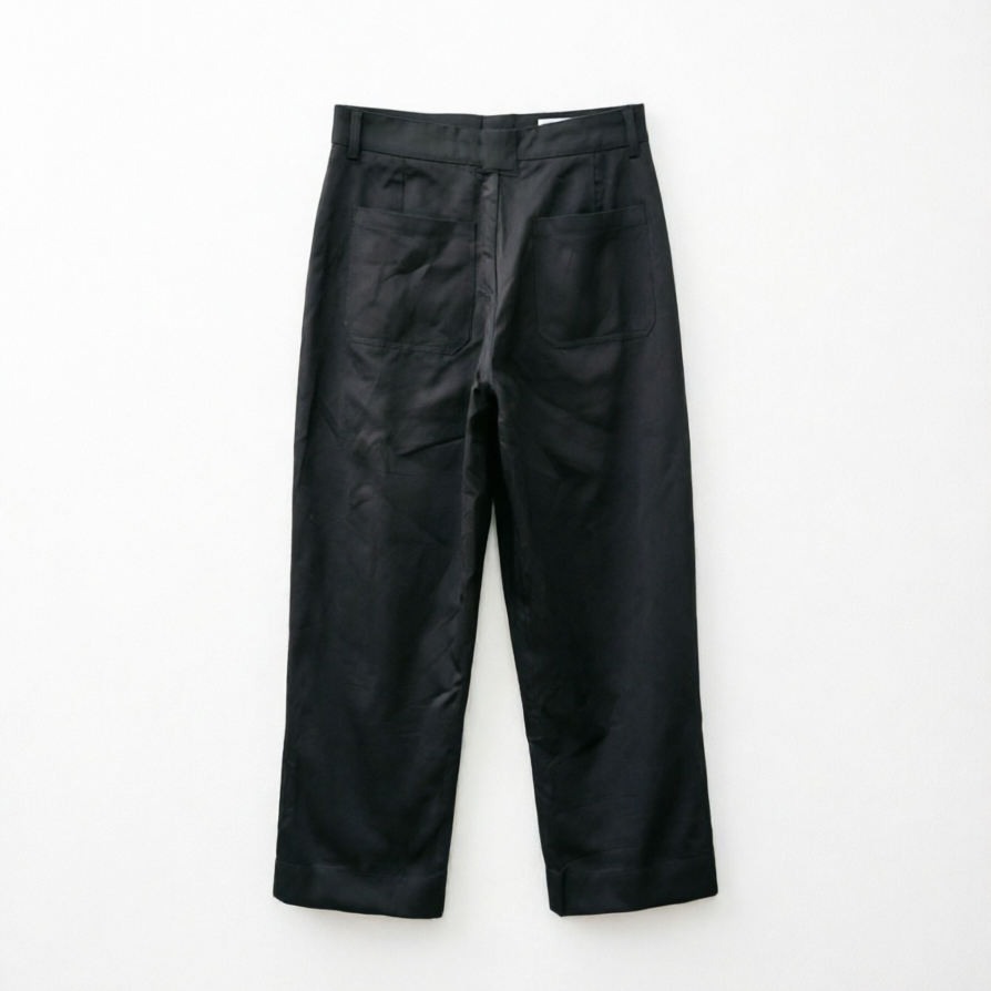 Cotton pants with long belt relax fit trousers unisex pants