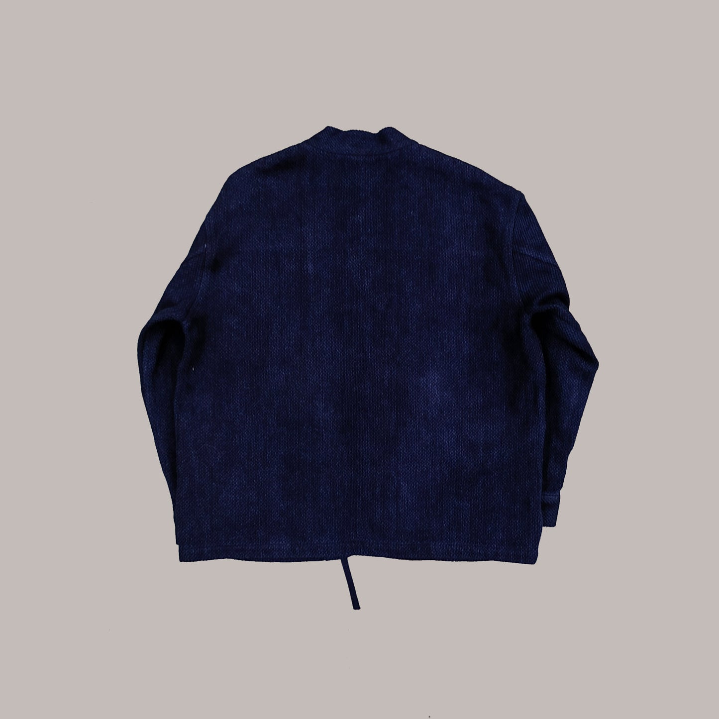 Kimono jacket Heavy sashiko cotton kimono plant dyed indigo color with sashiko embroidery details