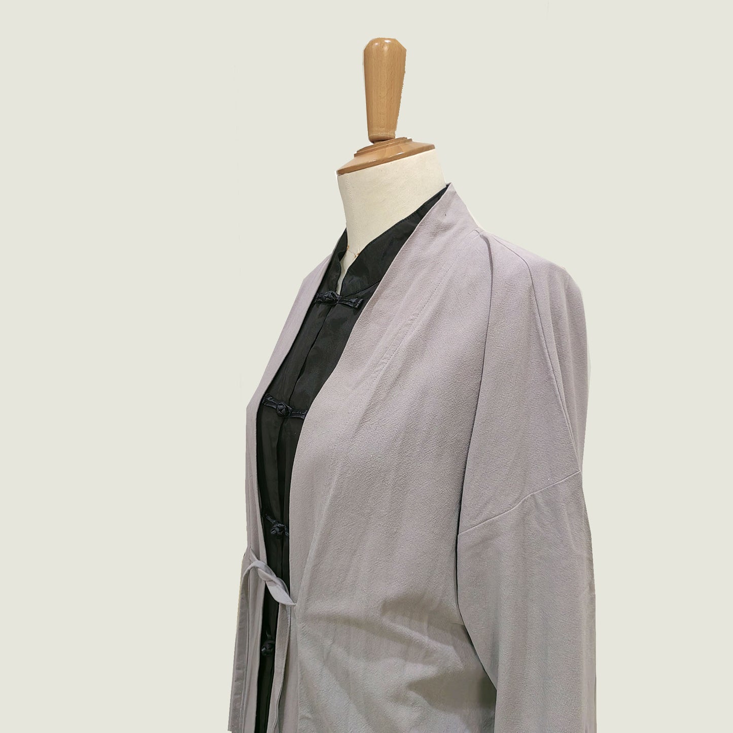 Cotton Hanfu top layer long cardigan cotton cardigan hanfu style top layer jacket Chinese style long shirt